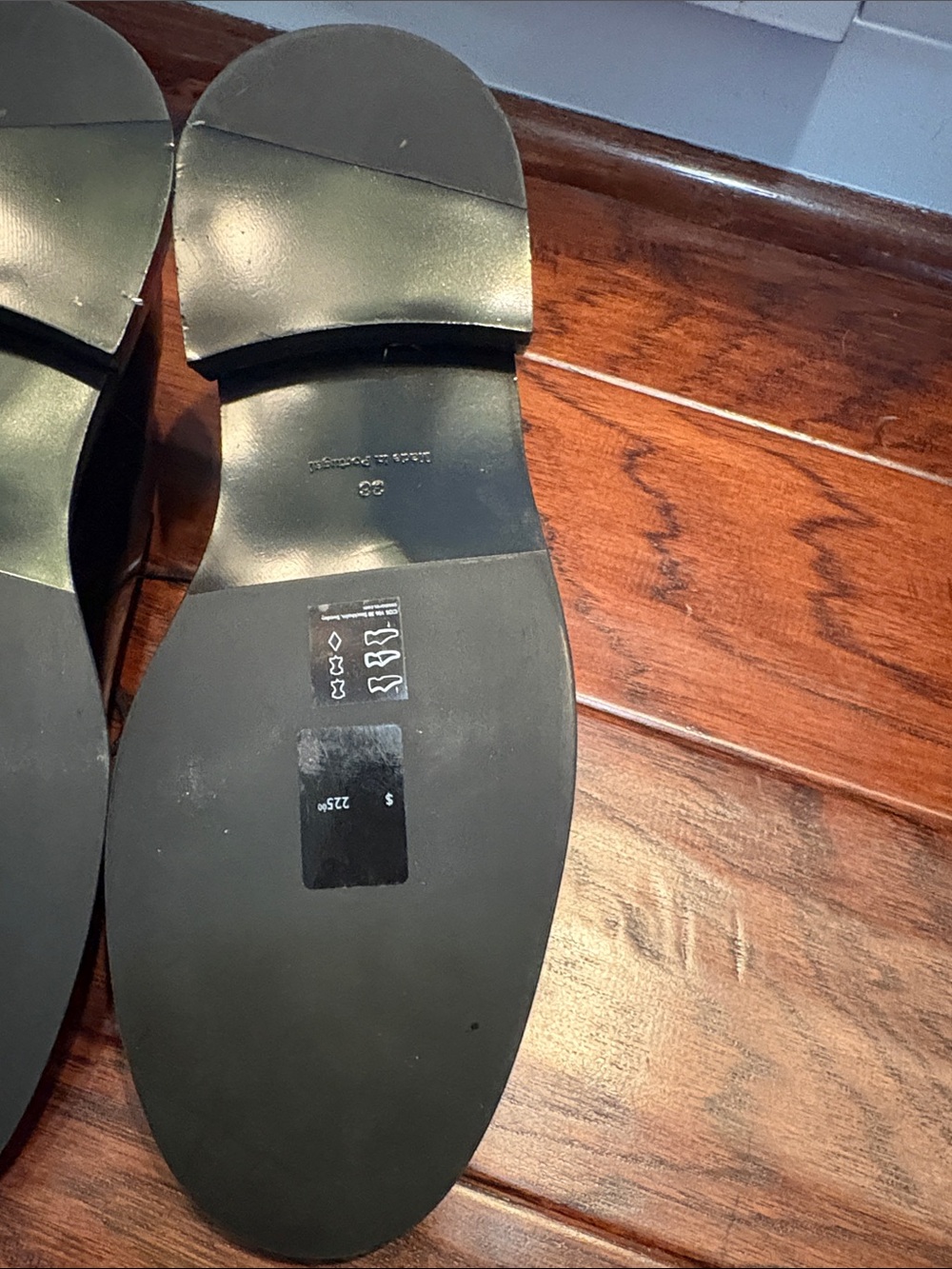 COS Black Patent Leather Lace-Up Flats - Picture 7 of 7